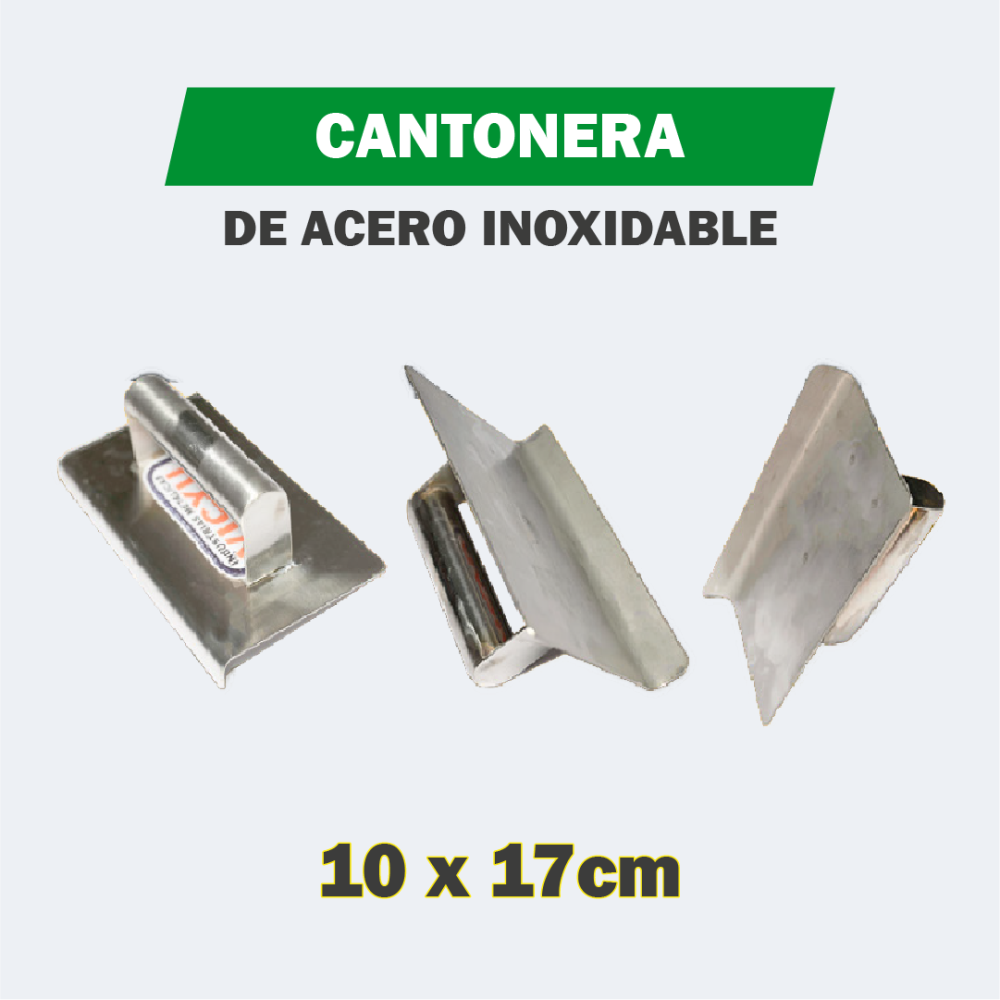 Cantonera en Acero Inoxidable 10x17cm Vicyu