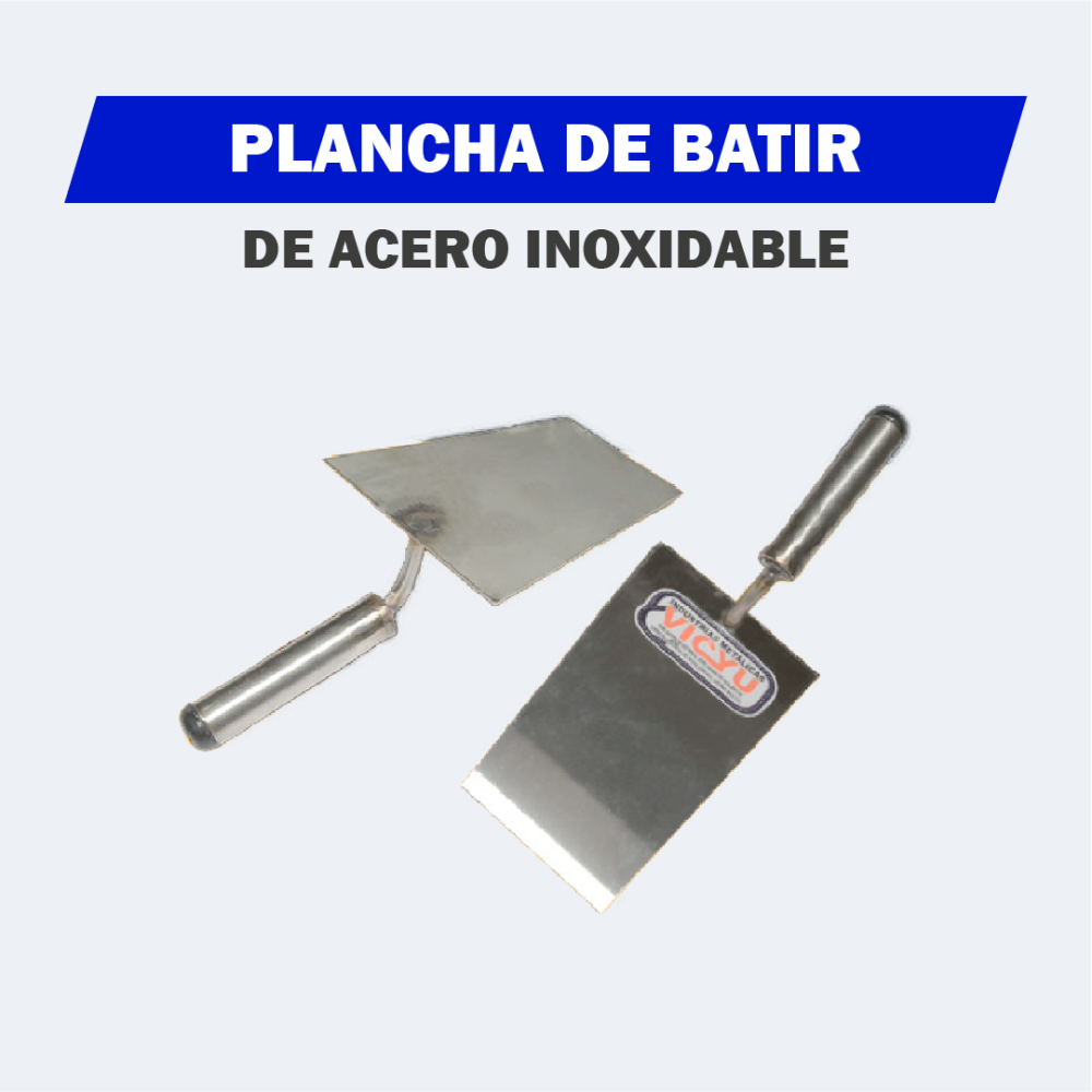 Plancha de Batir en Acero Inoxidable 20cm Vicyu