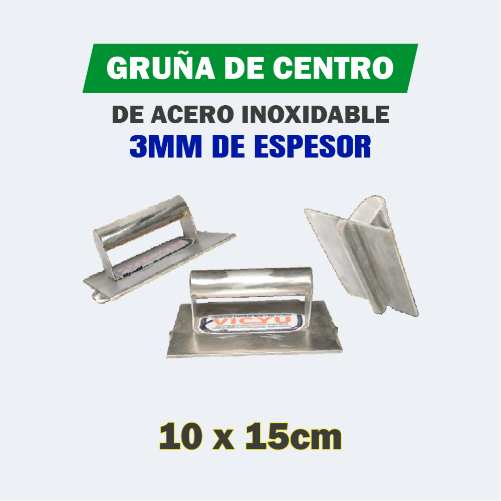 Gruñas de Centro de Acero Inoxidable 3mm Vicyu