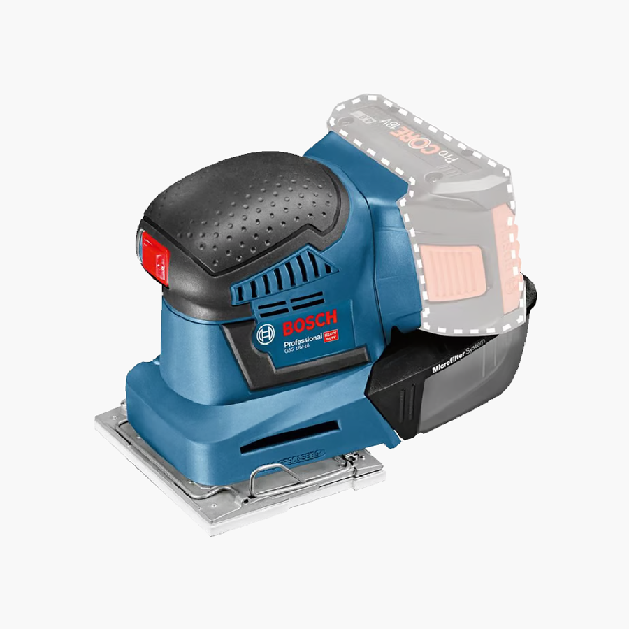 Lijadora Orbital Inalámbrica GSS 18V-10 18V 1/4 (115 x 107 mm) Professional Bosch (Sin Batería)