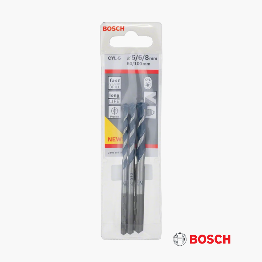 Set de 3 brocas CYL-5, Robust Line Bosch
