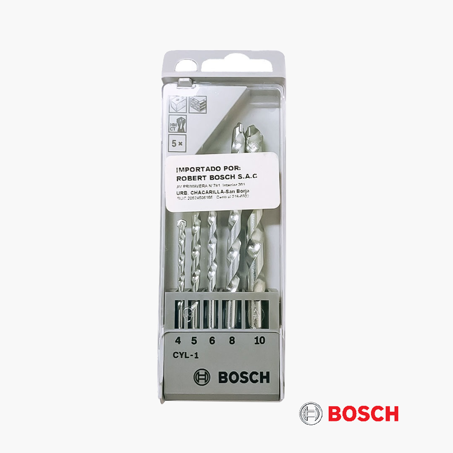Set de Brocas CYL-1 1/4" 5 Piezas Bosch