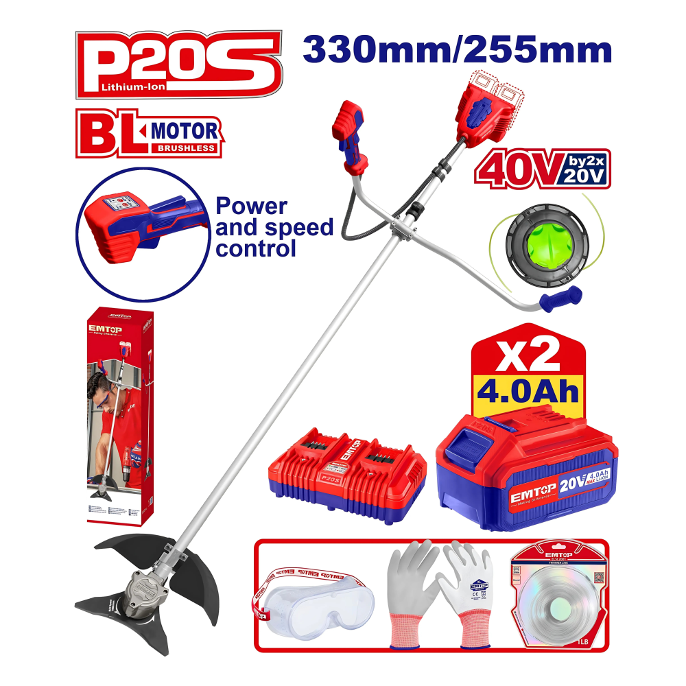 CORTA CESPED 40V de Emtop ELMR202523