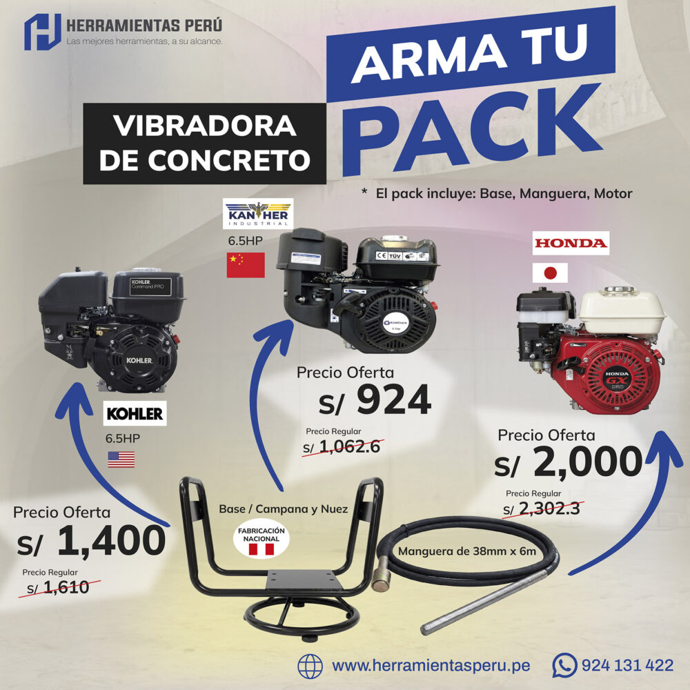 ARMA TU PACK (Vibradora de concreto)
